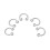 5pcs Organic Essential Oil Nose Rings Diffuser 14