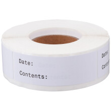 3Rolls Premium Blank Marked Stickers White for Home Use