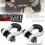 (Black) Anti-Rust 3/4" D-Ring Bow Shackle Isolator Unbreakable for Off-road Vehicles 3