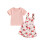 (12-18 Months, Pink) Καλοκαιρινή στολή για 2 τεμαχίων 1