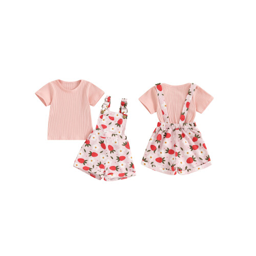 (12-18 Months, Pink) Καλοκαιρινή στολή για 2 τεμαχίων 1