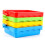 4pcs Watercolor Paint Palette Set, Stackable Durable Plastic Mixing Tray with Easy Clean Surface 4