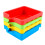 4pcs Watercolor Paint Palette Set, Stackable Durable Plastic Mixing Tray with Easy Clean Surface 1
