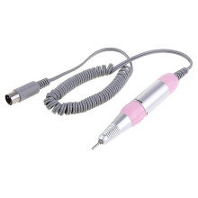 (Pink) Handheld Nail Drill Machine 30000rpm Handy Nail Drill Electric Nail File Kits