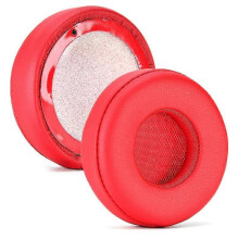 (Red) Noise Canceling Ear Pads for Headphone Earmuff Good Sound Quality Sleeve