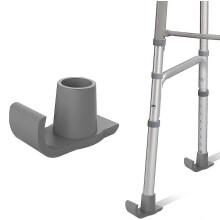 (02, Gray) Heavy Duty Walker Glide Skis Help Seniors Walker Glide Feet Cover For Folding Walker Accessories
