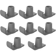 (08, Gray) Heavy Duty Walker Glide Skis Help Seniors Walker Glide Feet Cover For Folding Walker Accessories