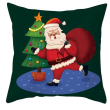 (10) Merry Christmas Pillowcase Throw Pillow for Case Home Decoration Xmas New Year Cushion Cover Farmhouse for Couch Sofa Bedroom Living Room Decor