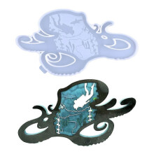 (Style 3) Epoxy Crab Turtle Octopus Ornament Mold Silicone Crafts Mold for Home Decor