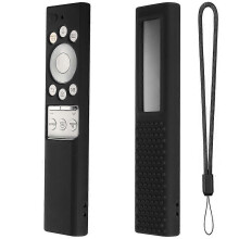 (Black) Protective for Case for -Solar TV Remote Lightweight Sleeve Shockproof Cover