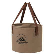 (10L Coffee) Collapsible Bucket Multifunctional Folding Bucket Water Container Wash Basin
