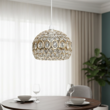 Alice Gold Metal Clear Glass Ball Ceiling Pendant