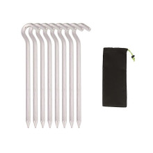 (8 root dressing) Tent Aluminum Alloy Ground Nails Camping Rock Bottoms Ground Anchors Tent Nails