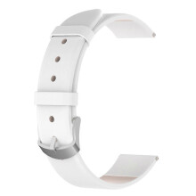 (White) Leather Watch Strap Leather Replacement Watches Band Perfect for Smartwatches