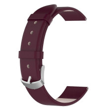 (Wine red) Leather Watch Strap Leather Replacement Watches Band Perfect for Smartwatches