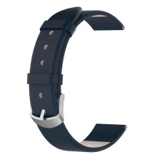 (Navy blue) Leather Watch Strap Leather Replacement Watches Band Perfect for Smartwatches