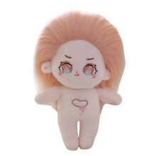 (No clothes G) Cartoon K-pop Idol Sleeping Doll Toddler Present Comfort Toy Figure