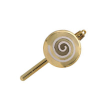 (Gold) Set of 6 Colorful Candy Christmas Lollipop Ornament Festive Decorations for Christmas Tree Party
