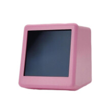 (Glitter) Mini Portable Meteorological Station WIFI Intelligent Desktop Clock 1.54" Digital LCD Screen Clock Home Tabletop Decors