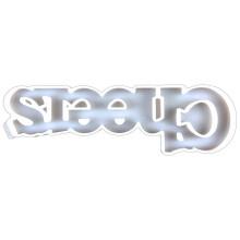 (3) Silicone Mold English Word Resin Mould for DIY Home Table Wall Hanging Decor