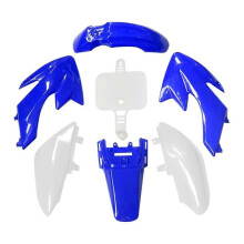 (4 blue 3 white) Plastic Fender Body Fairing for CRF50 XR50 50cc 70cc 90cc 110cc 125cc Dirt Bike