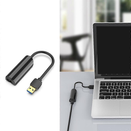 (USB 2.0 100M) RJ45 External Adapter USB to Gigabit Ethernet-LAN Network Adapter No Delay 1