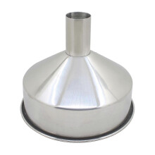(210-51mm) 304 Stainless Steel Funnel Large With Filter Household Wine And Oil Funnel Extra-large Industrial Hopper 1pcs