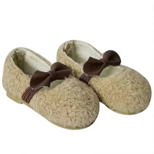 (Apricot) Plush Shoes Sneakers Fit 18 Inch American&43 for CM Baby for Doll Clothes Kit