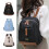 (White) Double Strap Shoulder Bag Korean Style Pack School Bag Splashproof Travel Bag 2
