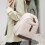 (White) Double Strap Shoulder Bag Korean Style Pack School Bag Splashproof Travel Bag 3