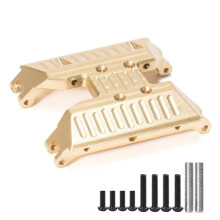 Brass Chassis Skid Plate Gearbox Mount Upgrade Parts for Axial UTB18 Capra 1/18 RC Crawler