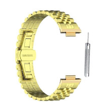 (Gold) Stainless Steel Watchstrap Bracelet Belt Sweatproof Strap for Band 8 Pro Watch