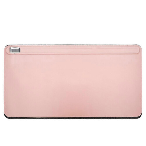 (Pink Double layer) Office Desk Mat Protector Waterproof Mouse Pad Desktop Keyboard Tabletop Pad