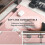 (Gray Double layer) Office Desk Mat Protector Waterproof Mouse Pad Desktop Keyboard Tabletop Pad 3