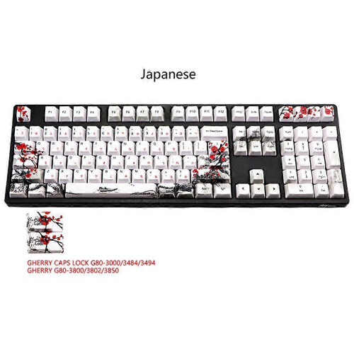 (B) OEM Profile Keycaps PBT Dye Sublimation Set for Mechanical Gaming Keyboard