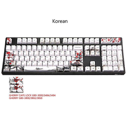 (A) OEM Profile Keycaps PBT Dye Sublimation Set for Mechanical Gaming Keyboard