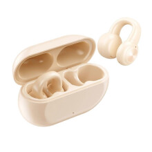 (Yellow) Wireless TWS Bluetooth-compatible 5.2 Earphones Bone Conduction Headphones