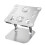 (Silver) Height Adjustable Laptop Stand Ergonomic Aluminum Riser Platform for Notebook 1