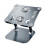 (Gray) Height Adjustable Laptop Stand Ergonomic Aluminum Riser Platform for Notebook 1