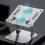 (Silver) Height Adjustable Laptop Stand Ergonomic Aluminum Riser Platform for Notebook 3