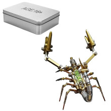 3D Metal Scorpion Model Kit for Adults, Precision 3D Assembly DIY Metal Craft, 300+PCS Collectible Display Piece
