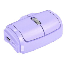 (Purple) Compact Finger Mouse Wireless 2.4G Optical for Laptop PC Gaming Spare Part