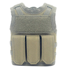 (Green) Mini Tactical Beer Bottle Vest Outdoor Drink Bottle Vests Christmas Gift