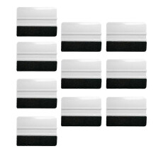 (White) Multi-function Squeegee Car Film Sticker Scraper Window Household Cleaning Tool