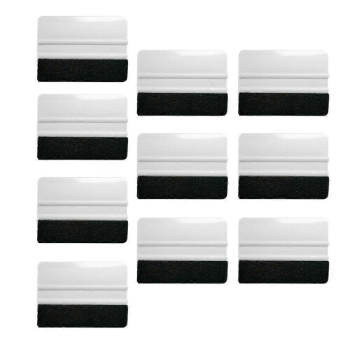 (White) Multi-function Squeegee Car Film Sticker Scraper Window Household Cleaning Tool