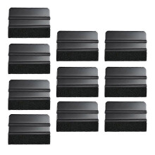 (Black) Multi-function Squeegee Car Film Sticker Scraper Window Household Cleaning Tool