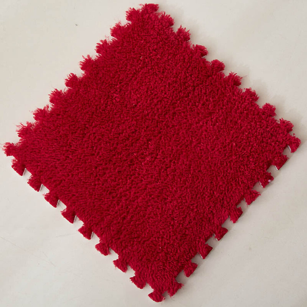 80 Pcs Soft Plush Foam Interlocking Floor Mats with Shock‑Absorbing Cushion for Playroom Nursery