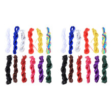 24Rolls Bright Nylon Bracelet Cord for DIY Beading Knotting and Crafts