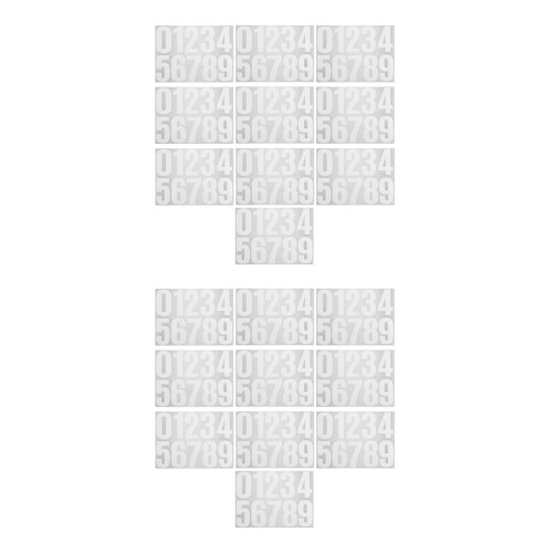 Durable White Self Adhesive Numbers for Car Doors and Mailboxes