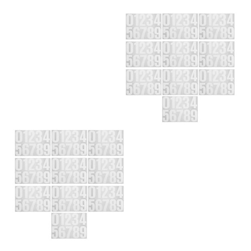 Durable White Self Adhesive Numbers for Car Doors and Mailboxes 1